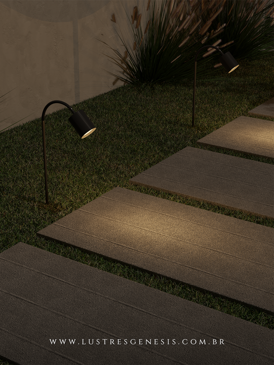 Balizador Externo Cisne para Lâmpada MR16 – Eficiência e Estilo